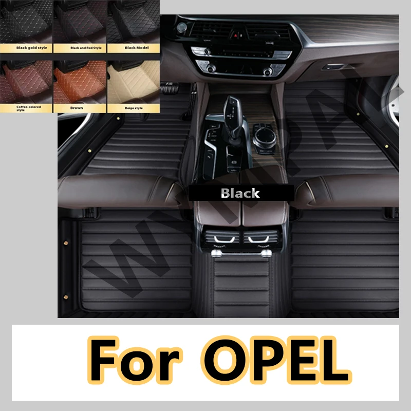 Luxury Custom Fit Car Floor Mats For OPEL Zafira C Insignia Grandland X Vectra Corsa E Zafira A Zafira B Astra K car accessories