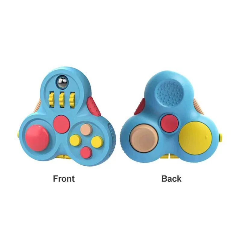 Cube Fidget Pad du bout des doigts avec poignée zippée pour enfants et adultes, jouet anti-stress, cadeaux pour enfants, connaissances chaudes, instituts soulignés