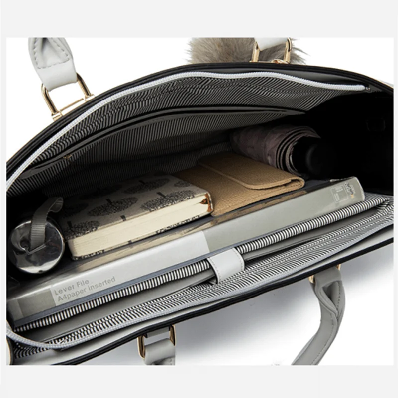 OYIXINGER borsa da donna borsa a tracolla in pelle nuova borsa da donna Casual borse per Laptop per 13 "Macbook Pro Air borsa di grande capacità