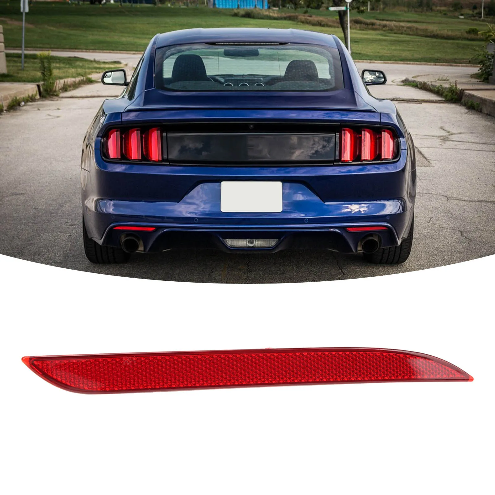 Rear Bumper Reflector FR3Z15A448A FO1185105 for Ford Mustang EcoBoost Coupe 2015-2017 Right