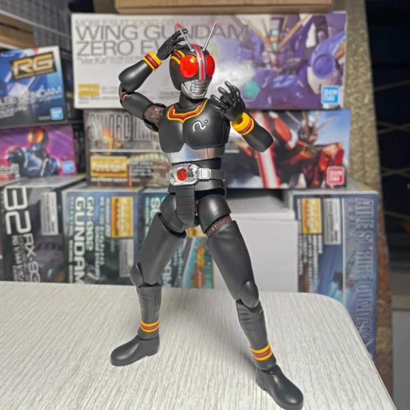 Bandai Original Figure-rise Standard Frs Masked Rider Black Kamen Rider Mask Black Action Figures Model Toy Gift