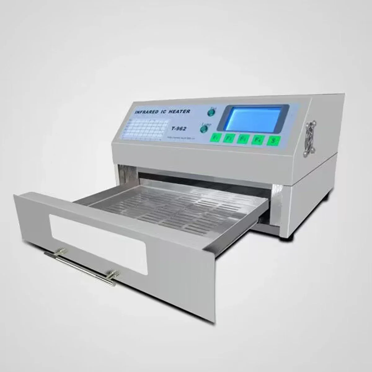 PUHUI T-962 220V Reflow Equipment T-962 Reflow a infrarossi con forno a canale di fumo riscaldatore IC stazione di rilavorazione BGA