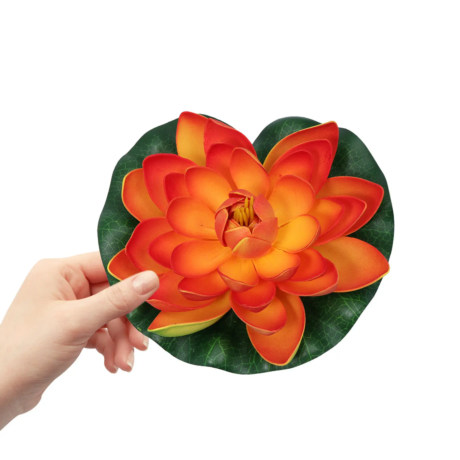 1Pcs 28Cm Artificial Lotus Flower Floating Water Decor Made of Premium Eva No Watering Needed Home Garden Pool