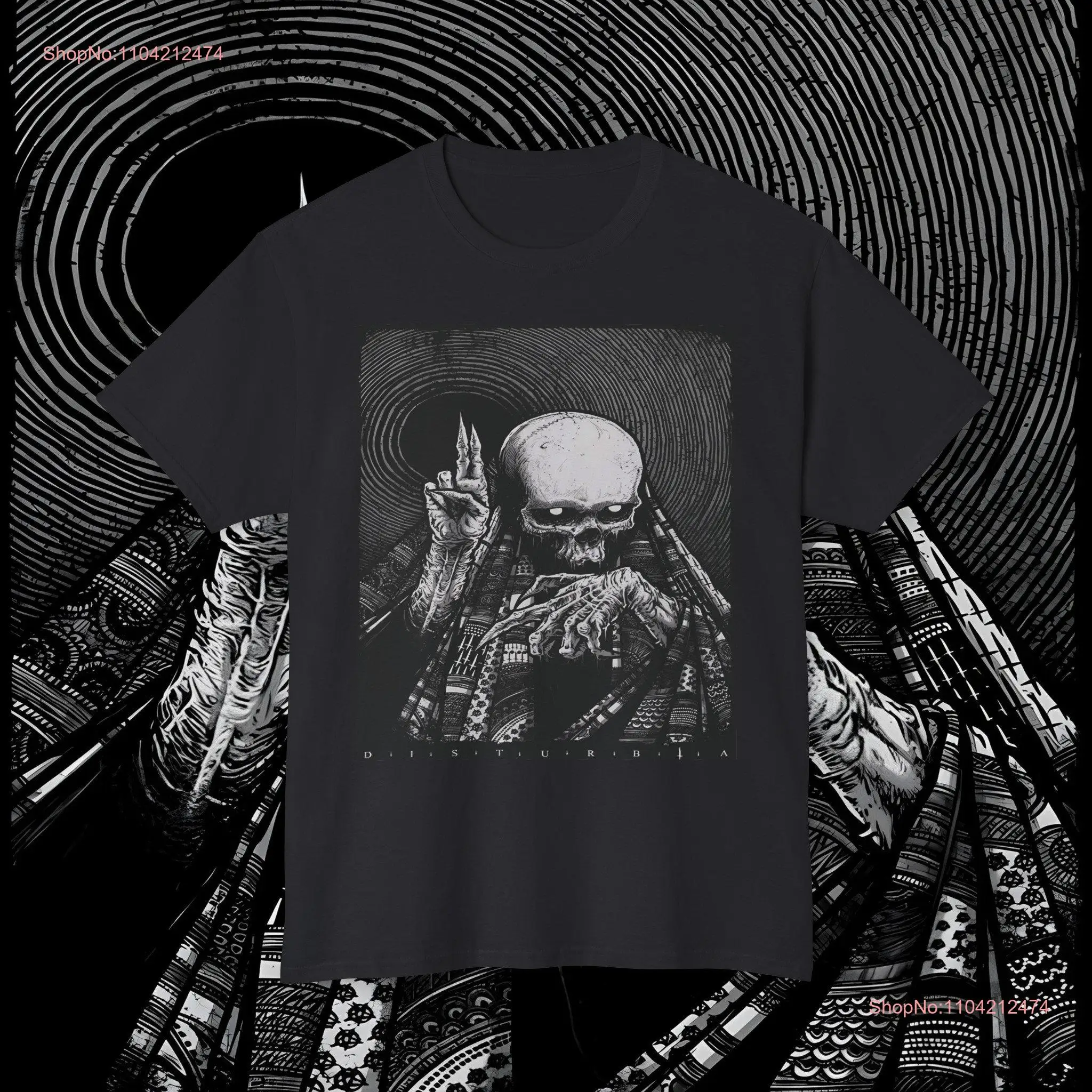 Skull of Disruption T shirt  long or short sleeves