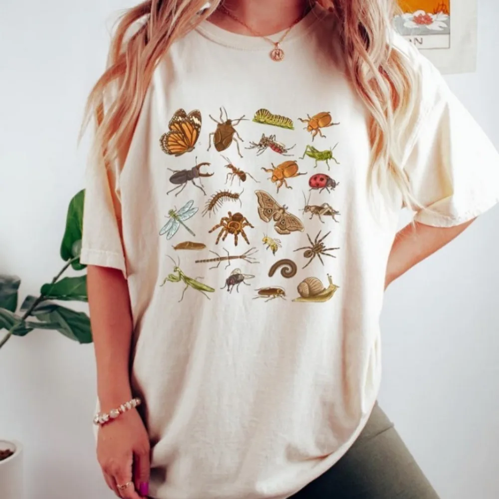 Retro Entomology Shirt Cute Insects Tshirt Aesthetic Bugs Tee Future Entomologist Gift Women's Insects Sweatshirt Insect Lover
