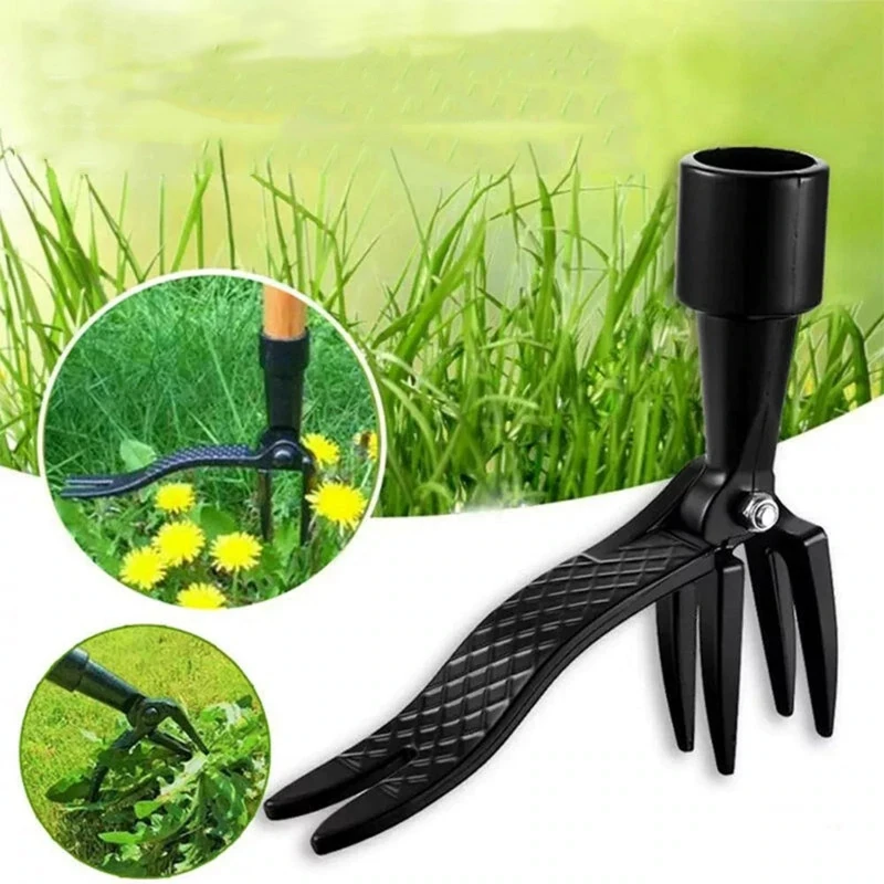 Stand Up Weed Puller Tool Aluminum Claw Manual Weed Remover Tool For Outdoor Garden Lawn Garden Digging Weeder Removal Accessory