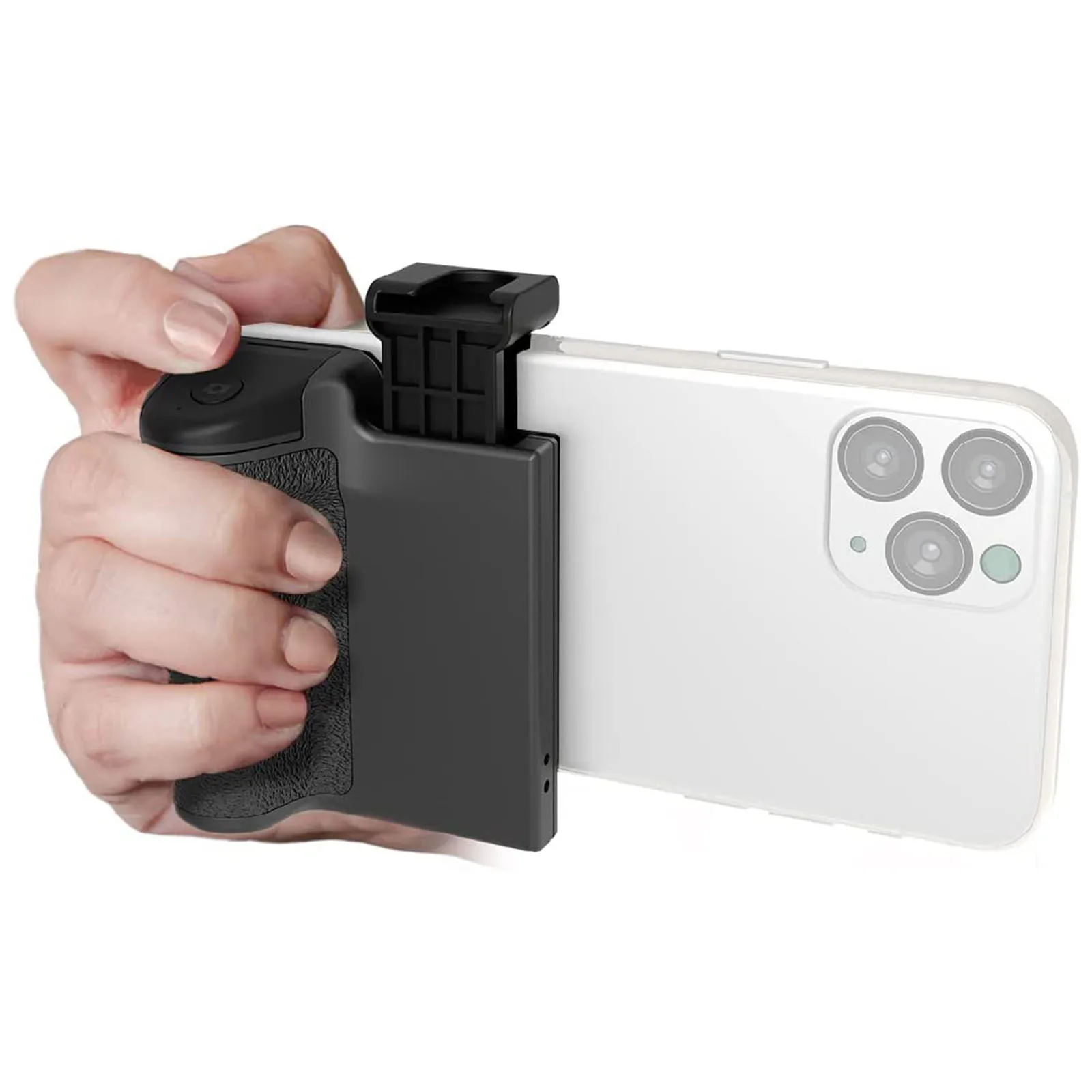 Camera Hand Grip with Removable Bluetooth Remote Control Smartphone Holder for iPhone 14 13 12 HUAWEI Samsung