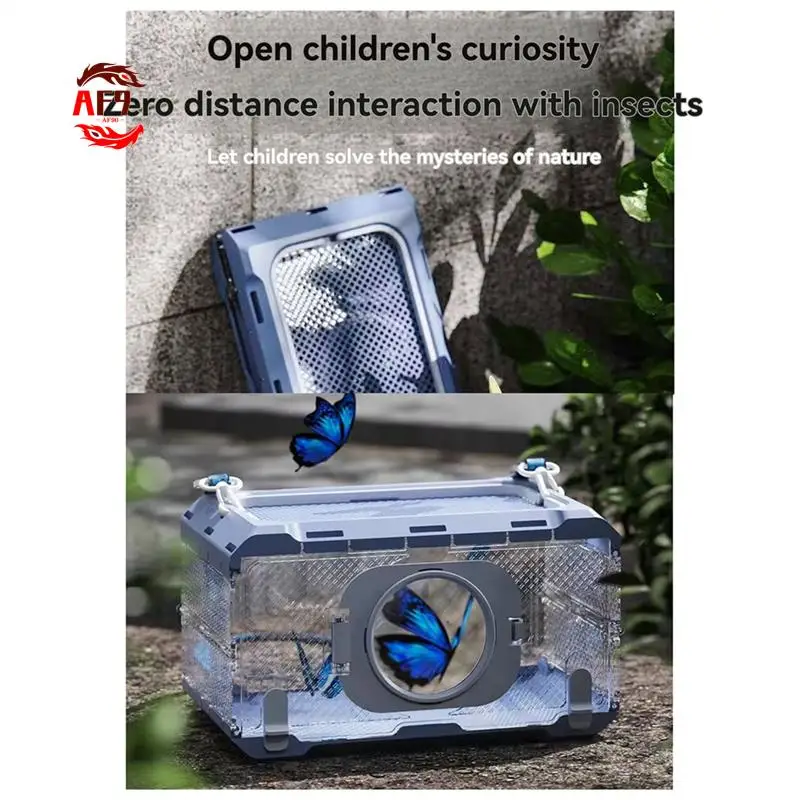 

AF90-New Bug Viewer Outdoor Insect Box Magnifier Observer Kit Insect Catcher Cage Kids Science Nature Exploration Tools