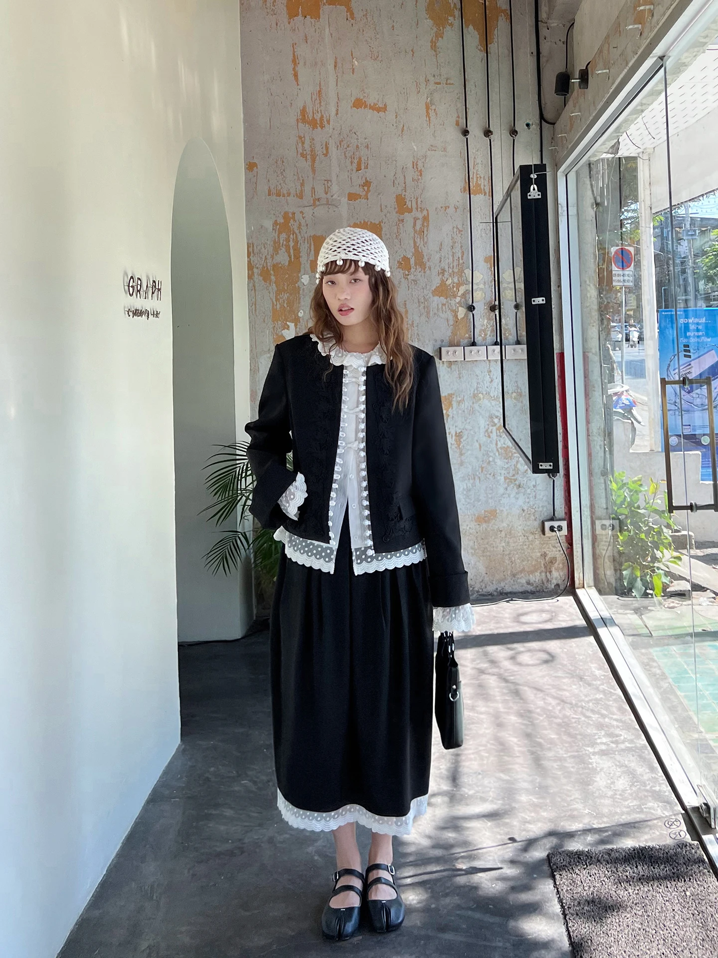 

Новая женская юбка миди Bla Bouffant с кружевными вставками, высокой талией, из полиэстера, А-силуэт, весна-лето