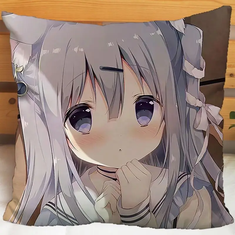 Choco-late Sweet Love 3 fundas de almohada periféricas fan anime fundas de cojines de felpa cuadradas regalos de cumpleaños para estudiantes masculinos y femeninos