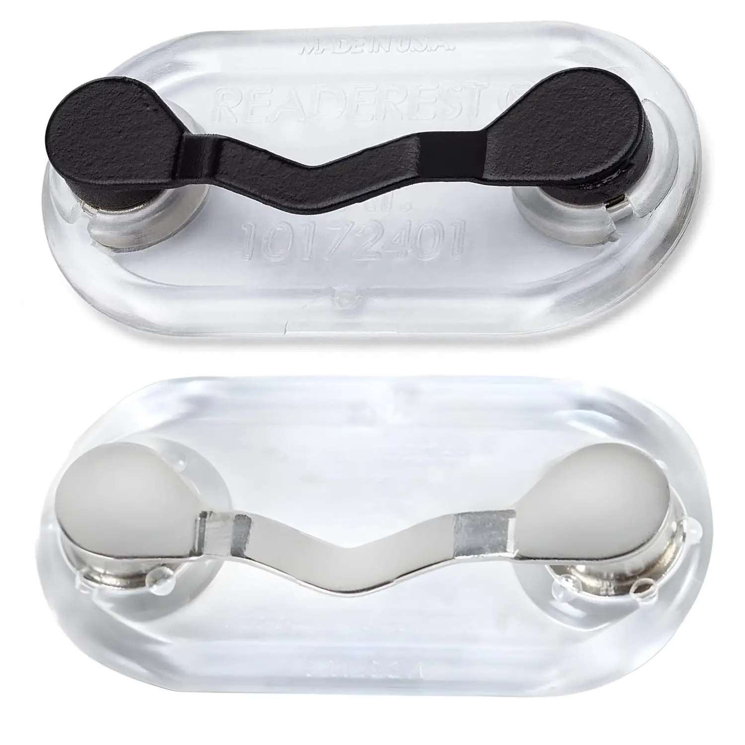 1pc Magnetic Eyeglass Holder Badge Eyeglass Name Tag Holder Shirt Clip Safe Magnetic Eyeglass Holders for ID Badge Earphone