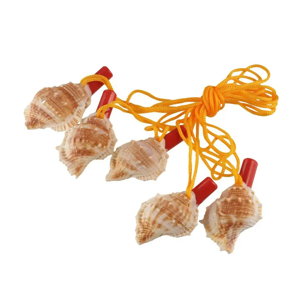 Necklace Party Crafts Children Creative Pendant Shell  Horn  Survival Tool Conch  Whistle Gift