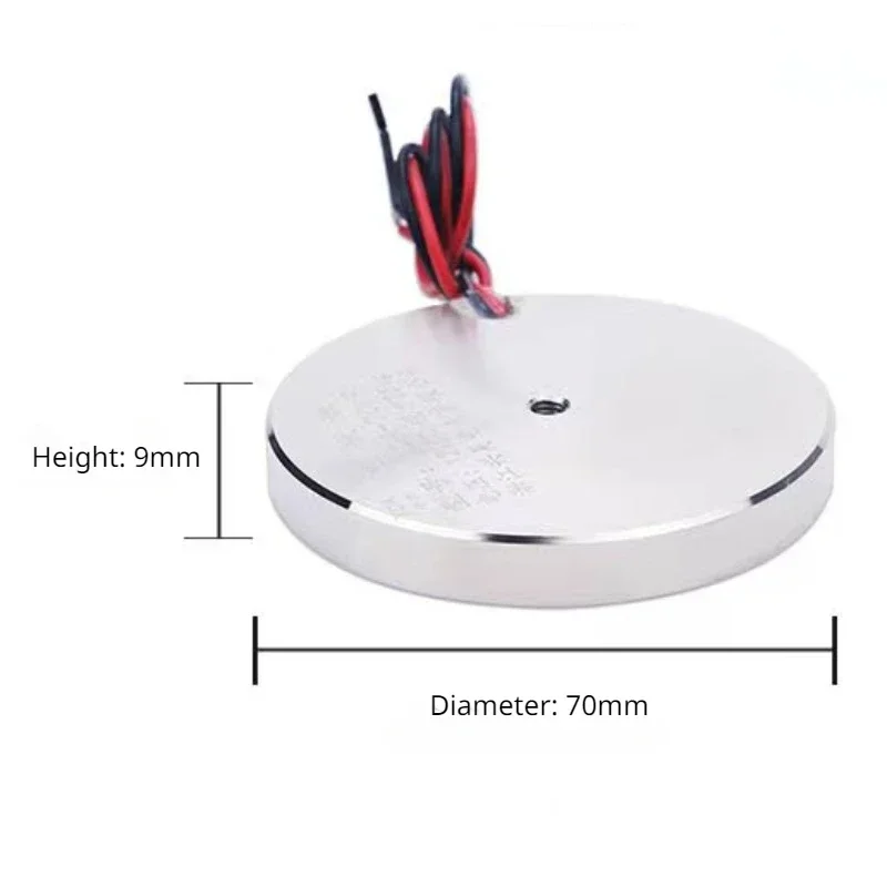 70/9 Holding Electric Sucker Electromagnet Magnet Dc 12V 24V Suction-cup Cylindrical Lifting 25KG Suction Plate Metal China