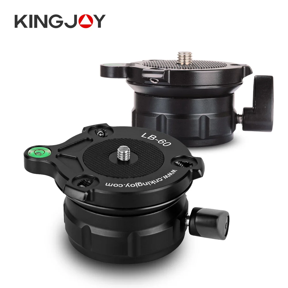 

KINGJOY LB-60 Tripod Head Leveling Base Level Horizontal Adjustment Platform for Professional Photography Camera Video Recorders