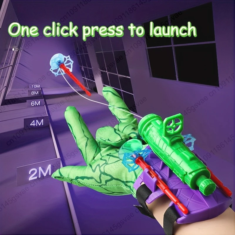 بطل لعبة البنادق أنيمي الرجل العنكبوت قاذفة المعصم الرصاص الناعمة للأطفال ألعاب قابلة للإطلاق في الهواء الطلق متعة الرياضة موضة الهدايا #3