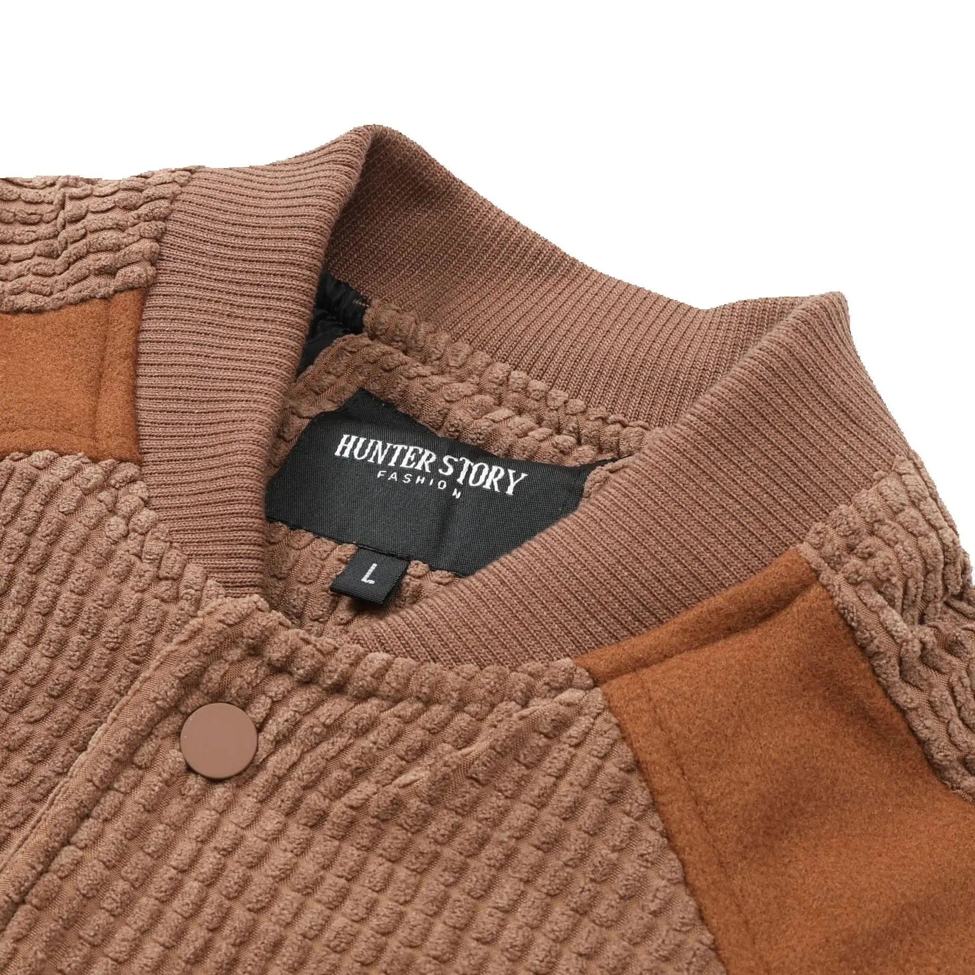 New autumn and winter men's cotton-padded and thickened corduroy and tweed sleeve flight jacket for men, warm and casual