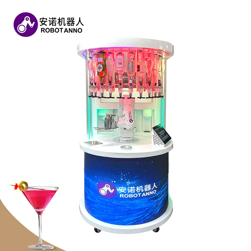 24 Hours Self Service 6 Axis Cocktail Bar Smart Automatic Bartender Cocktail Machine