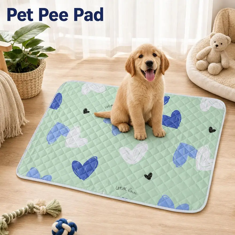 Washable Pet Mat Super Absorbent Anti-slip Reusable Pet Urine Pad Waterproof Leak Resistant Training Cushion For Puppy Dog