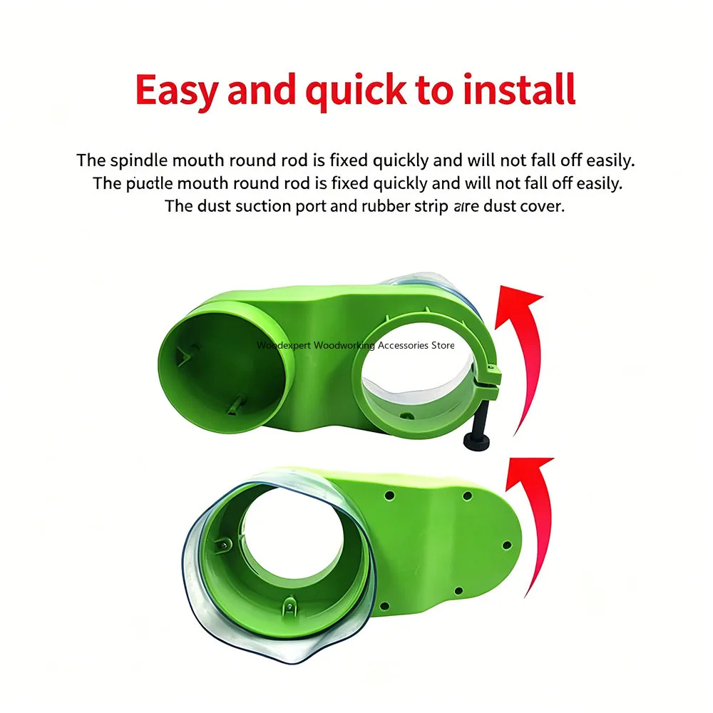 CNC Router Spindle Dust Cover Dust Hood Vacuum Dust Extraction Cover for Woodworking Engraving Cutting Machine