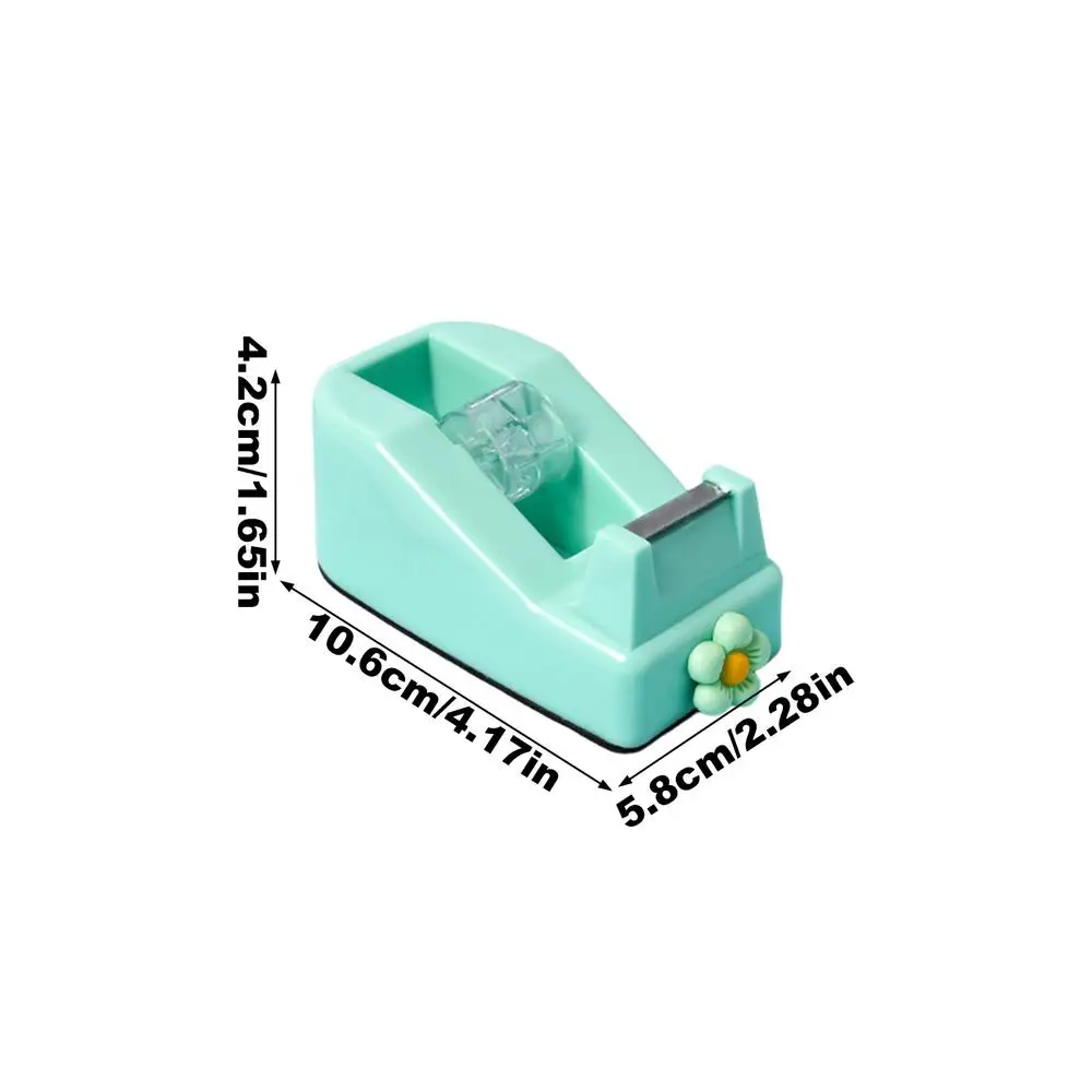 Compacte esthetische tape-dispenser Ruimtebesparende bureautapesnijder met antislipbasis Stijlvolle tape-rolhouder voor thuisschool - afbeelding 1