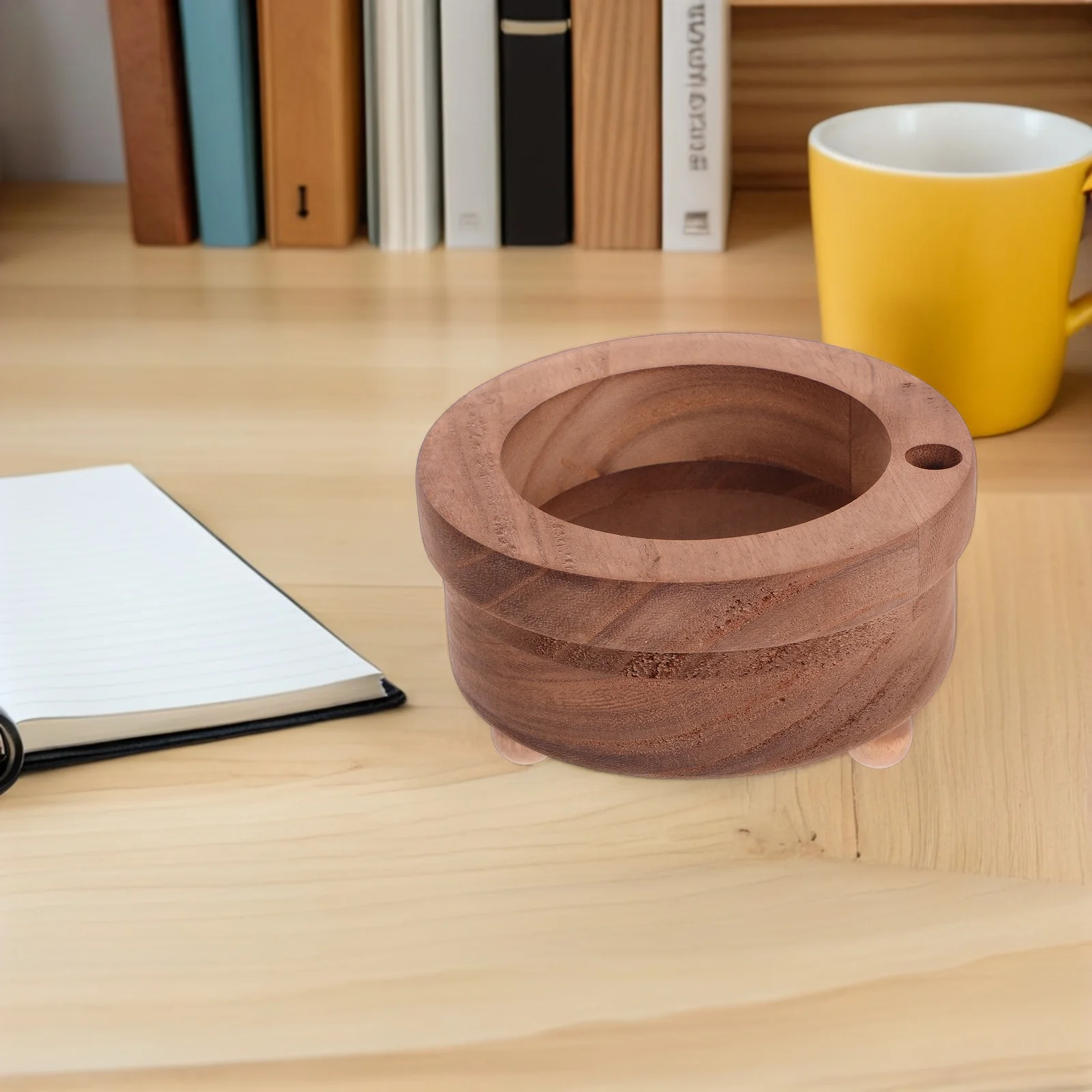 

Wooden Paper Cup Holder Coffee Mug Rack Disposable Brown Bathroom Vanity Countertop Cups Holders