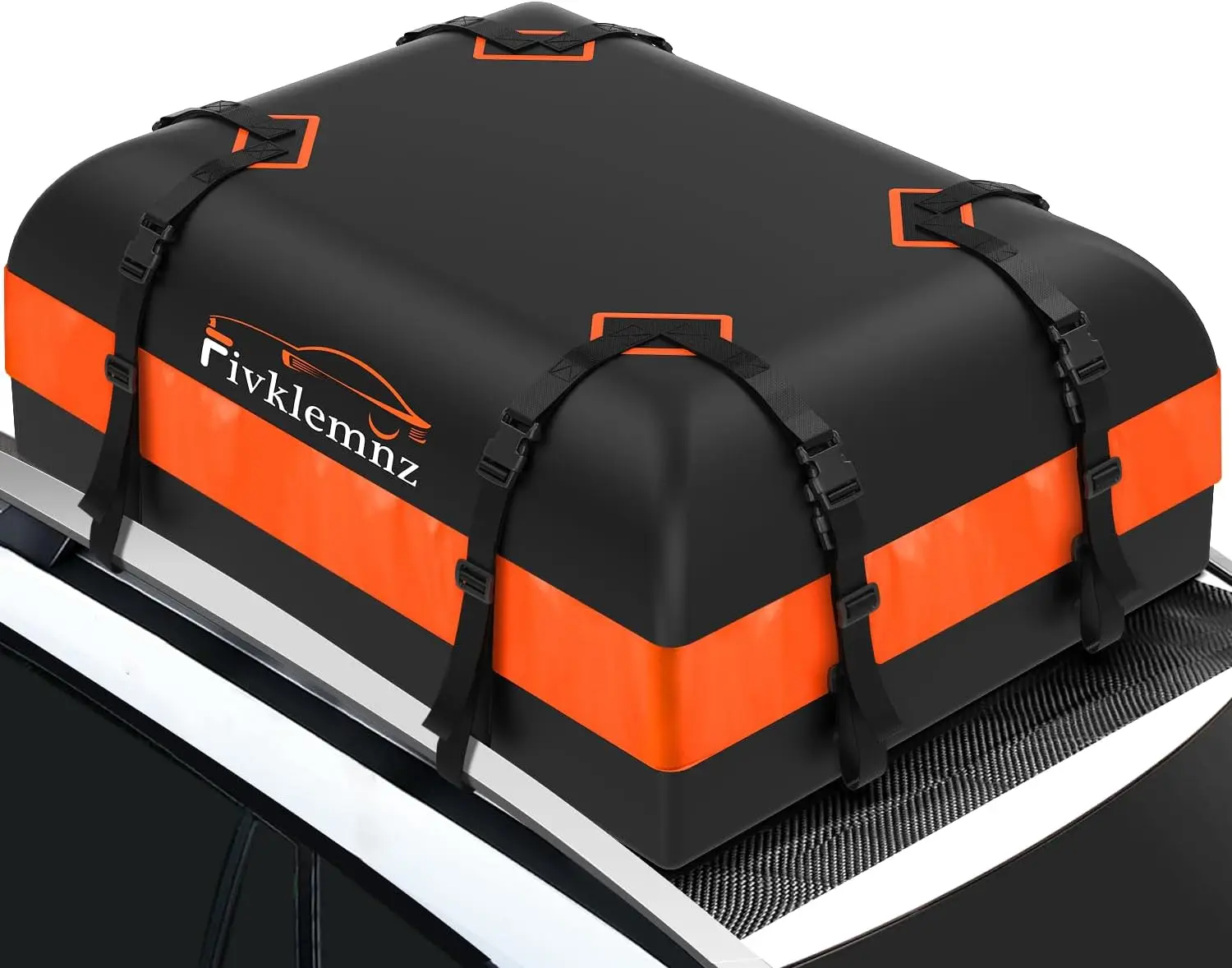 

Waterproof Rooftop Cargo Carrier Bag with Anti-Slip Mat, Straps & Hooks for All Vehicles