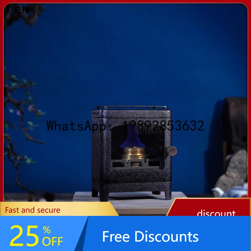 AA  Desktop Mini Fireplace Home Furnace Indoor and Outdoor Open Flame Tea Cooking Stove