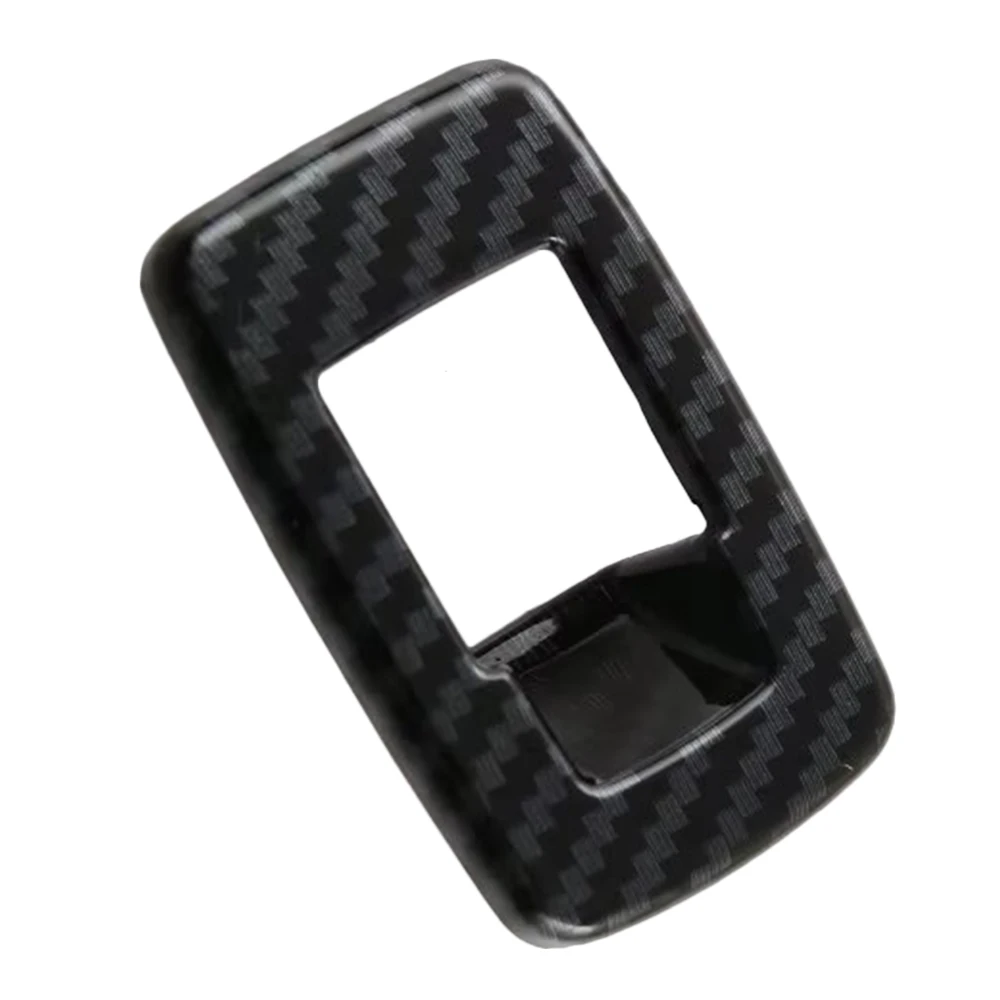 1pc ABS Plastic Carbon Fiber Grain Dashboard Tailgate Power Button Cover Trunk Switch Trim For BMW X1 2023 (Left Hand Drive)