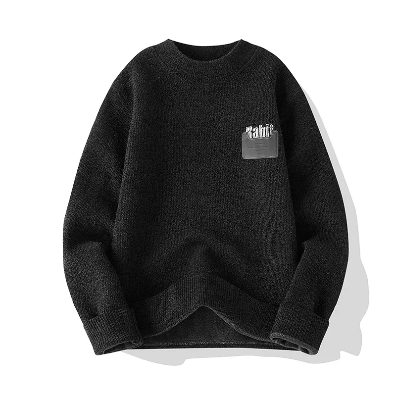 Pullover Thick Sweatshirt New Knitwear Crew Neck Fashion Top Winter Bottoming Shirt Knit Sweater Jacket Tracksuit Autumn Clothes