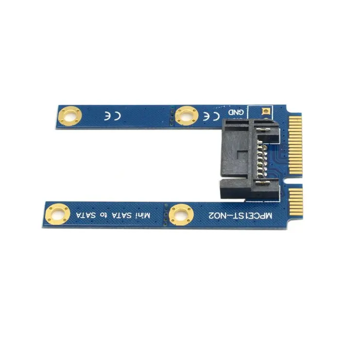 NGFF-Disco Rígido, 50mm, Mini PCI-E, mSATA, SSD para Flat SATA, 7Pin, Adaptador de Extensão PCBA