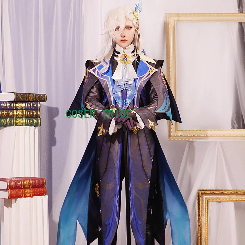 COSER TRIBE Genshin Impact Neuvillette Cosplay Costume Cos Game Anime Party Uniform Hallowen Play Role Clothes Clothing