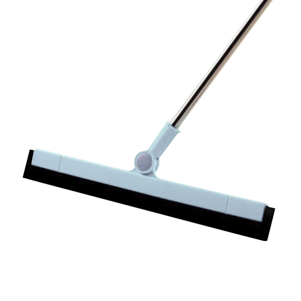 Floor Squeegee Long Handle Floor Squeegee 180 Degree Adjustable Water Squeegee Blade Wide Floor Sweeper for Floor Tile Hair