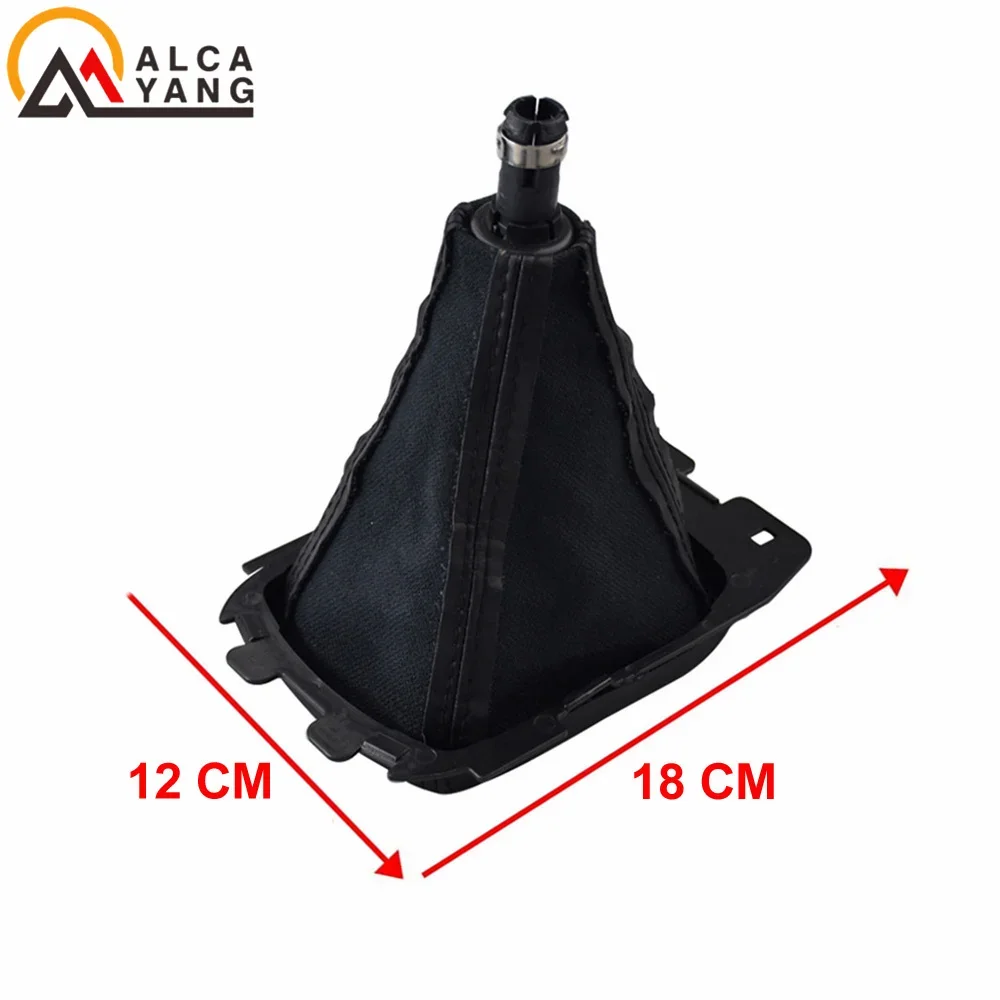 Pommeau de levier de vitesse manuel pour Ford Ecosport 2013 2014 2015 2016 2017 2018, style de voiture avec couvercle de botte de guêtre en cuir PU noir