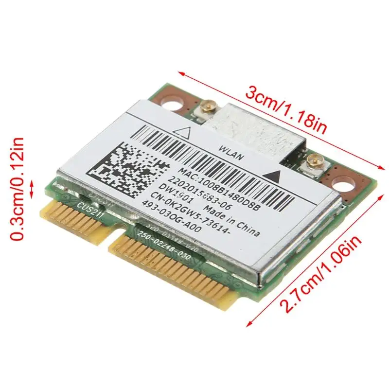 Card DW1901 AR5B22 2.4+5G Dual-Band Wireless Card 300M Bluetooth-compatible4.0 for Dell Dropship