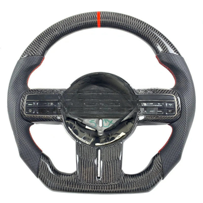For Jeep Wrangler 10-17 JK Compass Commander Grand Cherokee modified carbon fiber steering wheel