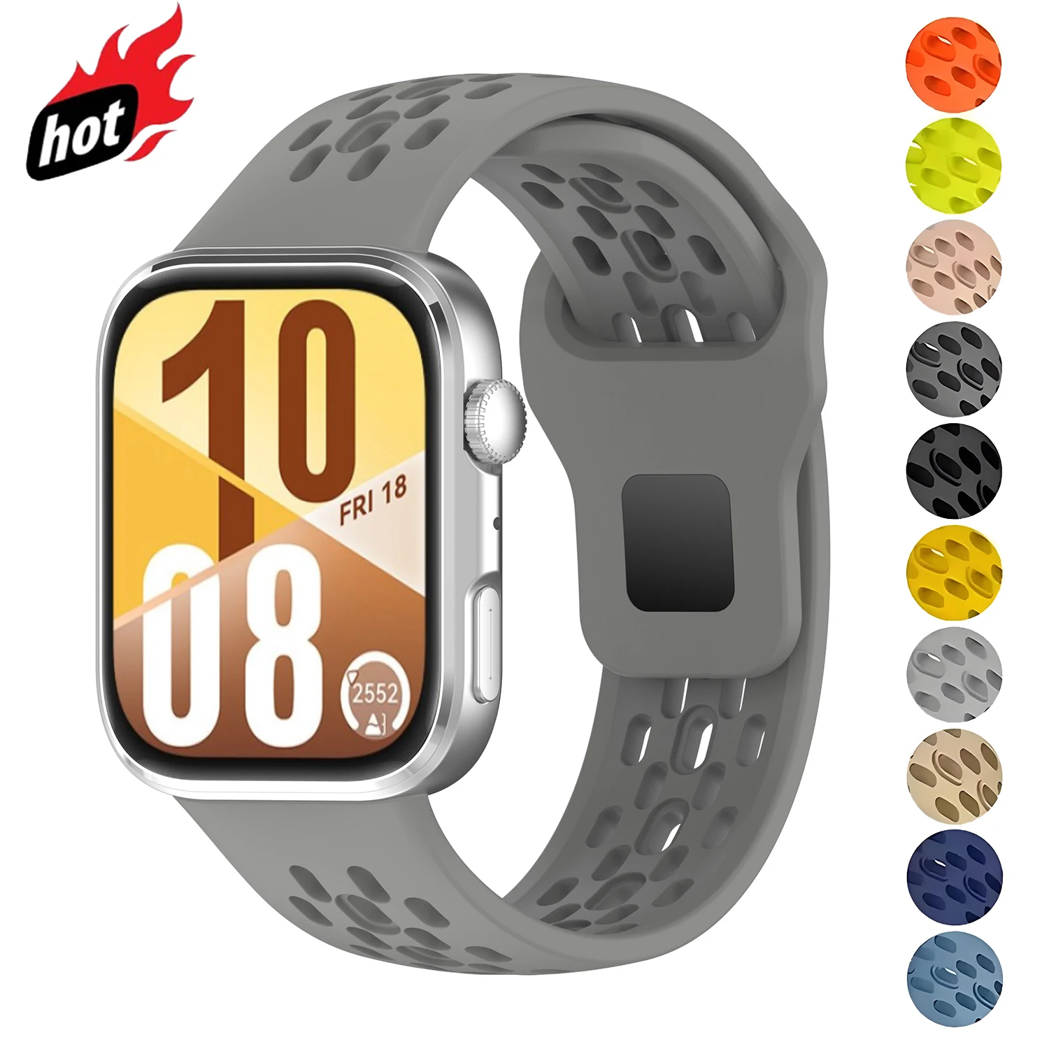 

Мягкий силиконовый ремешок для Huawei Watch Fit 3/Fit 4/4 Pro, удобный сменный браслет для Huawei Fit 4 Pro, аксессуары