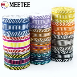 2Metry Meetee Webbing 38mm Poliestrowa wstążka żakardowa Opaska plandekowa Nylon Webbings Pasek torby Przycinanie paska Ozdobna taśma Akcesorium