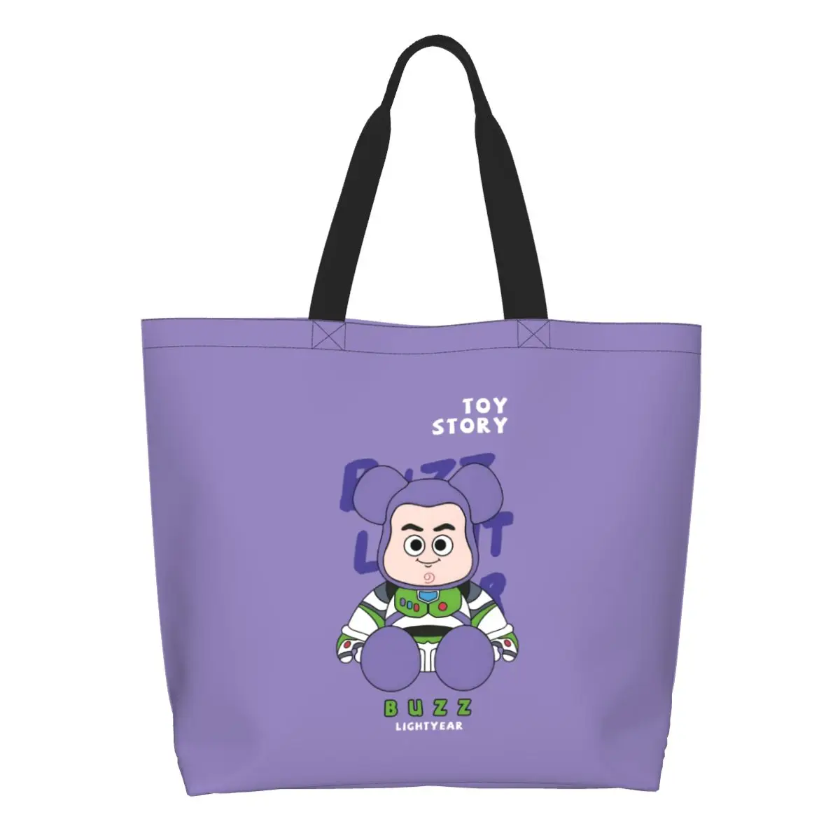 

Custom Fashion Toy Stroy Shopping Tote Bag Recycling Comedy Film Groceries Canvas Shopper Shoulder Bag