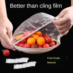 재사용 가능한 일회용 식품 커버 플라스틱 랩 그릇 용 내구성 탄성 식품 뚜껑 주방 식품 보호 가방 용 탄성 플레이트 커버