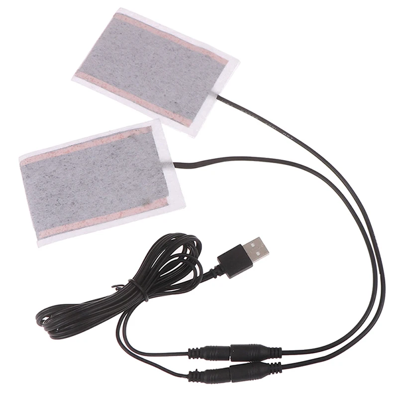 * New Sale 1Set Portable DIY USB Heating Heater Winter Warmer Plate for Pad Shoes Gloves