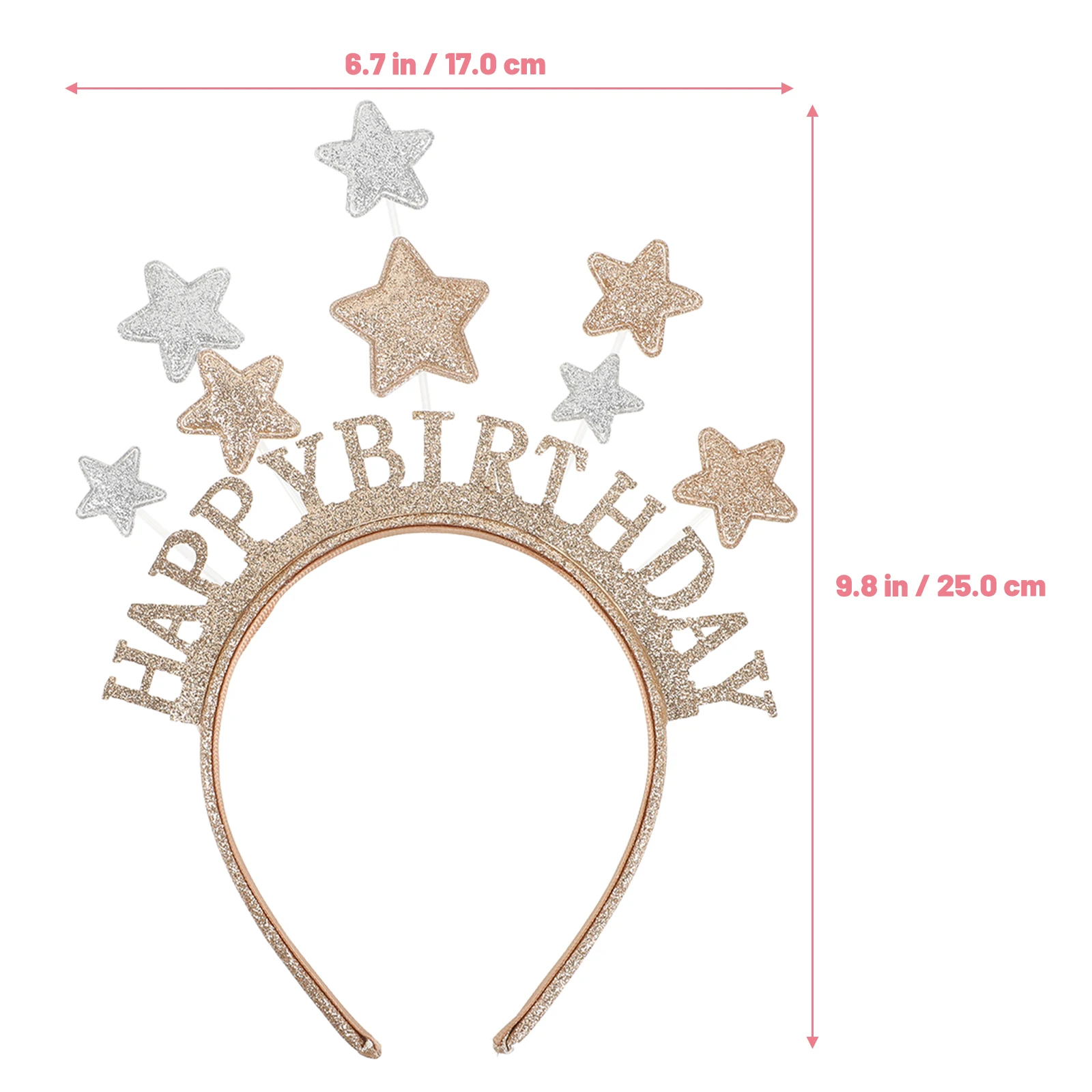 

Glitter Birthday Headband Hair Hoop Star Headband For Women Lovely Hair Accessories Creative Party Headdress Festival Headwear