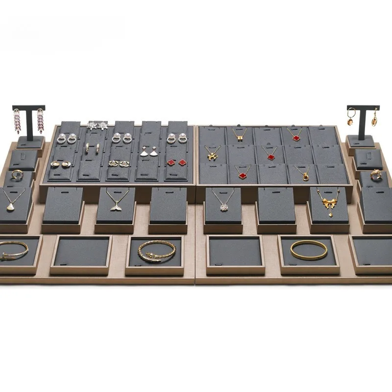 

Подставка для ювелирных изделий, кожаное кольцо, ожерелье, полка для хранения, женский органайзер для ювелирных изделий, оптовая продажа, держатель для подвески в виде сережек