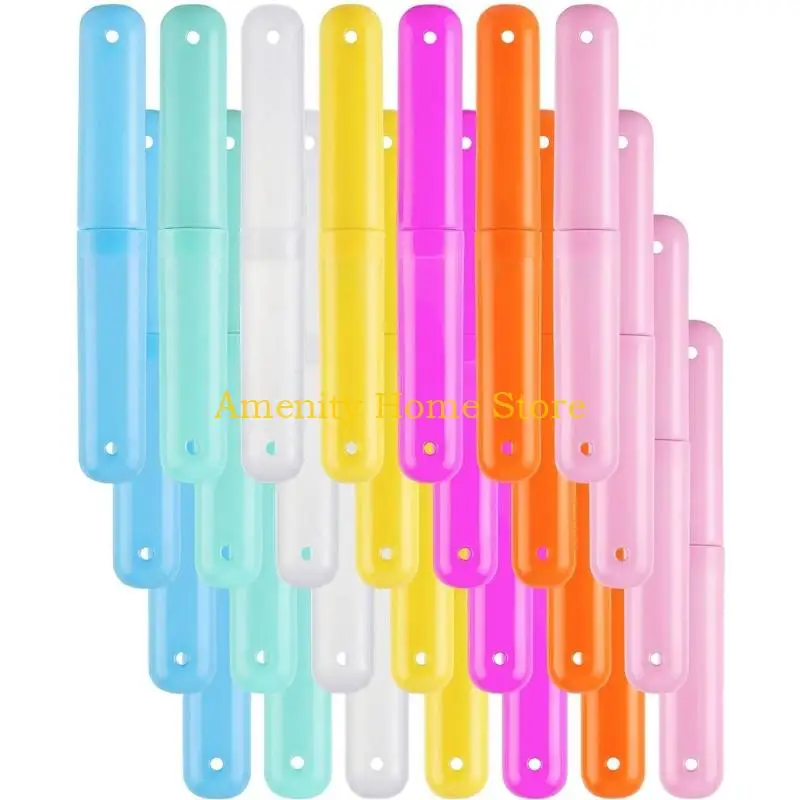 F26C Toiletry Bag Toothbrush Holder Cases 28 Pack Plastic for Daily Travel