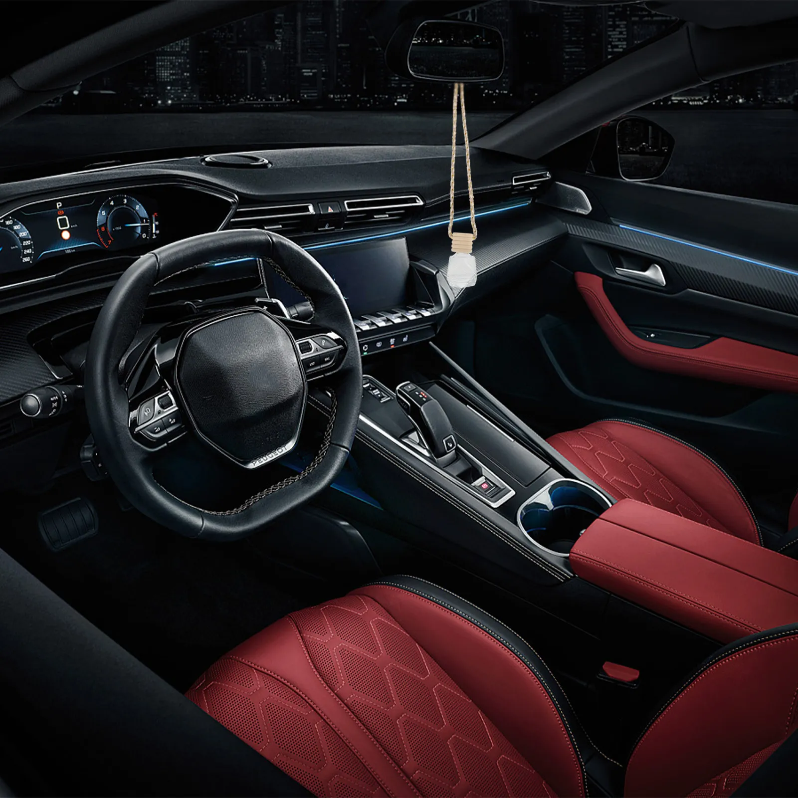 

Набор из 10 стеклянных подвесных диффузоров для автомобиля: креативный ароматизатор-кулон для дома и авто, уникальная форма, длительное сохранение аромата