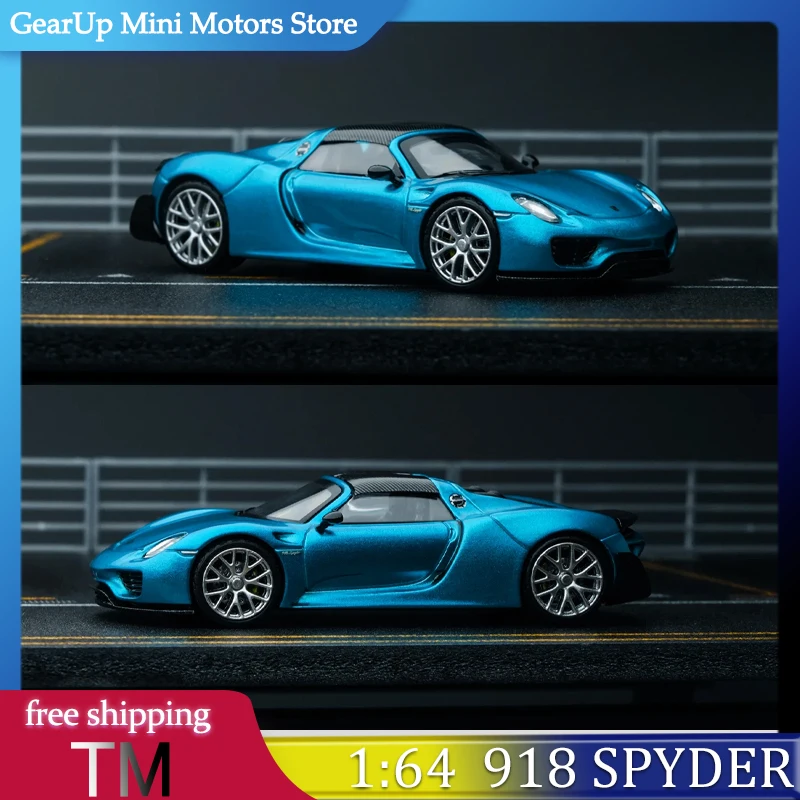 

TM 1:64 Porsche 918 Spyder, литая под давлением модель из сплава, детальная копия гиперкар, ограниченная серия для коллекционеров Porsche, игрушка, подарок на праздник