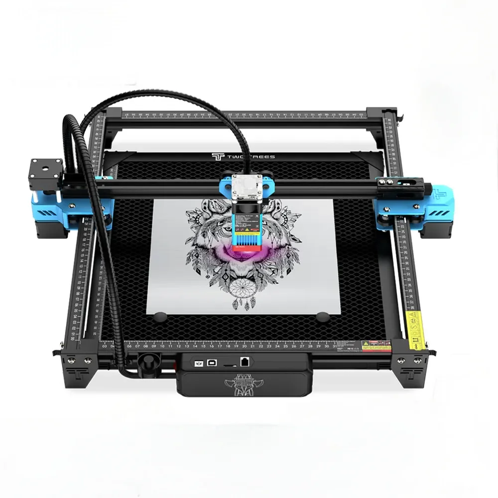 

TwoTrees TTS-55 Pro la ser Engraver With Wifi Offline Control 80W la ser Engraving Cutting Machine 445±5nm Blue Light Cnc Machin