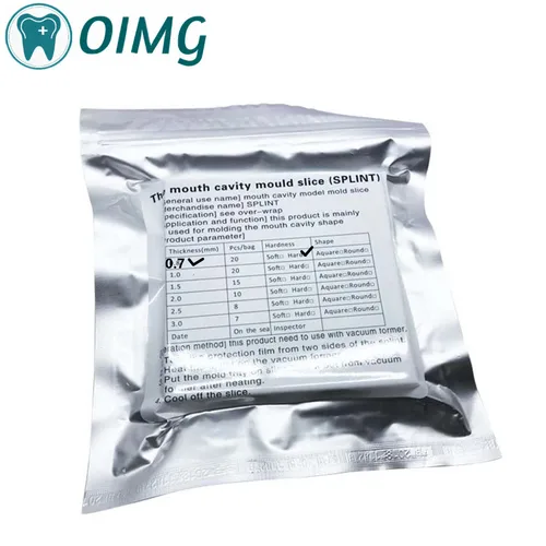 Imagen 2 del producto Férula de laboratorio Dental, materiales de termoformado, hoja de formación al vacío, modelo de dentadura dura/suave, retenedor, rebanada cuadrada/redonda, Ortho para dentista