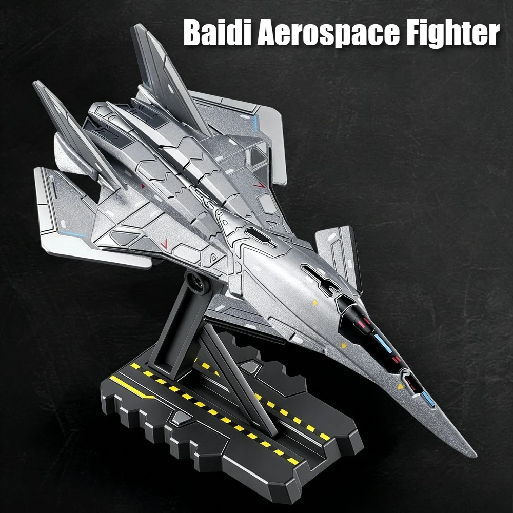 

1:50 1:144 Scale Baidi Aerospace Fighter Toy Model Detachable Bracket Metal Body Aircraft Models Toys Living Room Ornaments