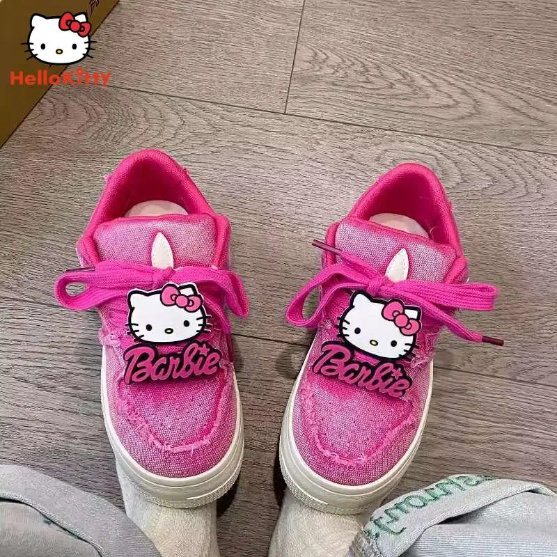 Anime Shoes Cartoon Student scarpe di tela traspiranti Kawaii primavera autunno Sneakers versatili scarpe da corsa antiscivolo scarpe Casual