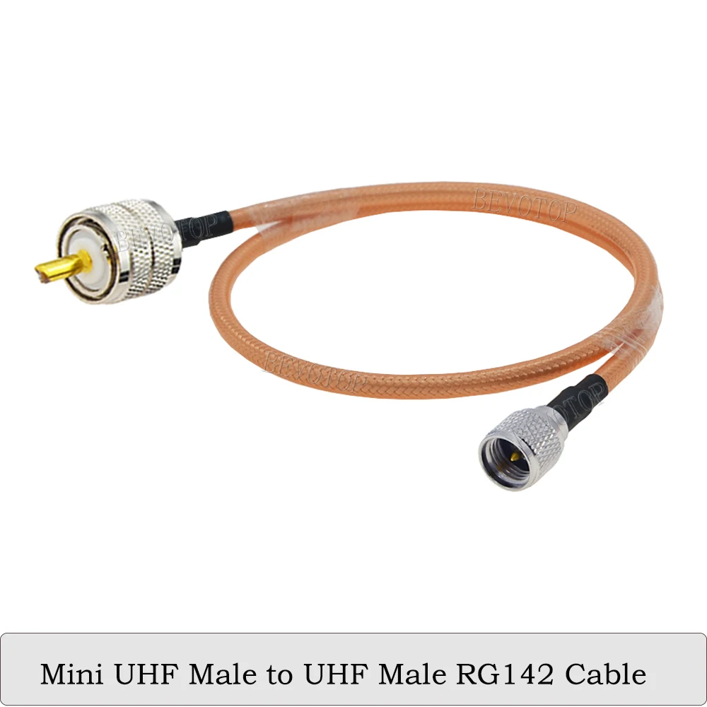 Mini UHF Male to UHF Male/Female Connectors RG142 Coaxial Cable High Temperature Resistive WIFI Router Antenna Extension Jumper